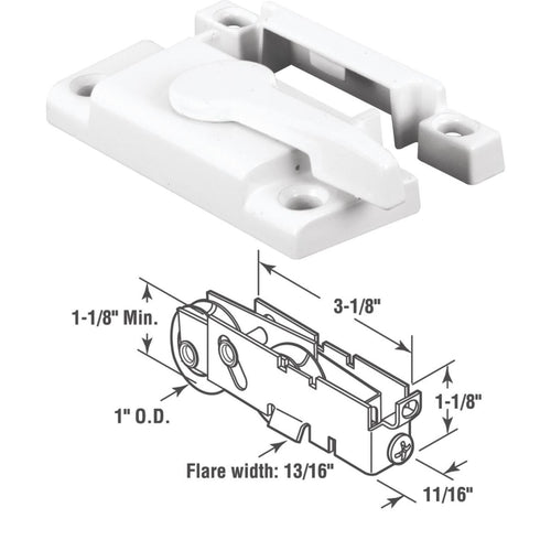 Prime-Line Vinyl Framed Sliding Window Sash Lock