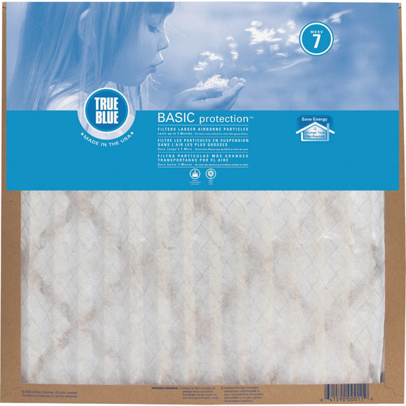 True Blue 14 In. x 14 In. x 1 In. Basic Protection MERV 7 Furnace Filter