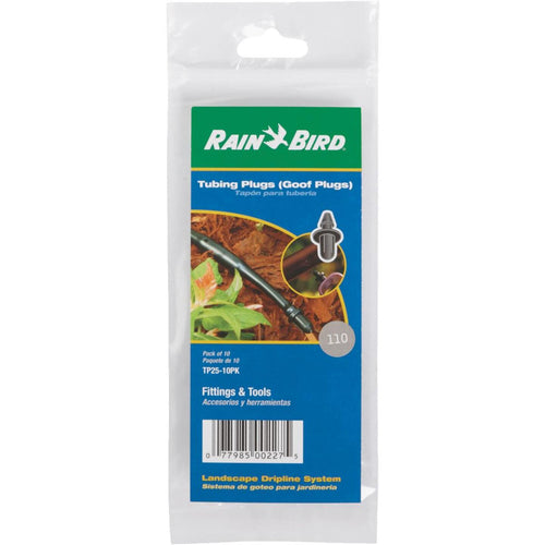 Rain Bird 1/4, 1/2 In. Tube Barbed Hose Plug (10-Pack)