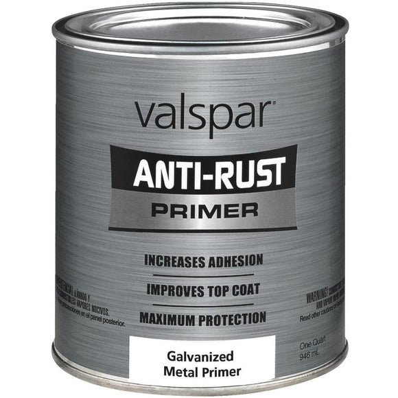 Valspar Anti-Rust Galvanized Metal Primer, White, 1 Qt.