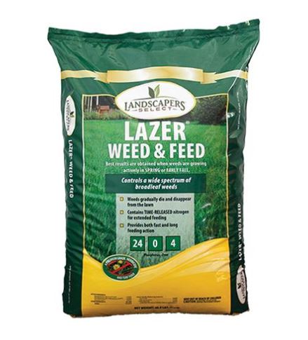 Landscapers Select Lazer Lawn Weed and Feed Fertilizer 24-0-4 (16 lb / 5000 sq-ft)