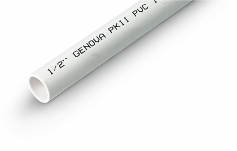 Genova Products Plain End PVC Schedule 40 Pressure Pipe (1 in x 10 ft)