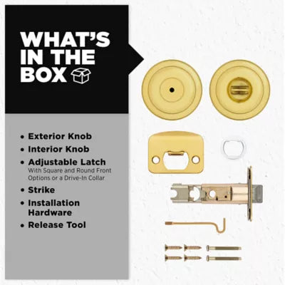 Kwikset Tylo Knob - Bed/Bath