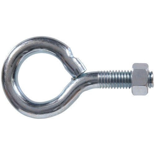 Hillman Hardware Essentials Eye Bolt with Hex Nut Zinc (1/2