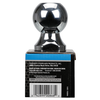 REESE Towpower Trailer Hitch Ball, 2 Inch Diameter, 3,500 lbs. Capacity, 3/4 Inch Shank Diameter, 1-1/2 Inch Shank Length, Chrome