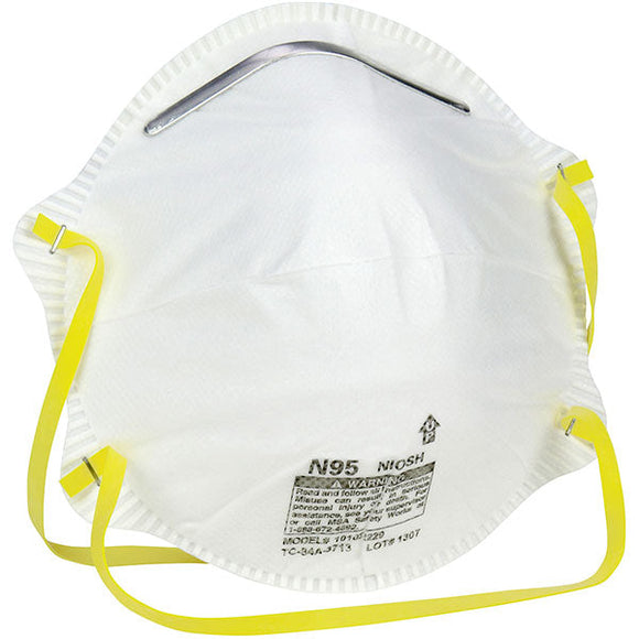 SAFETY WORKS N95 Harmful Dust Disposable Respirators