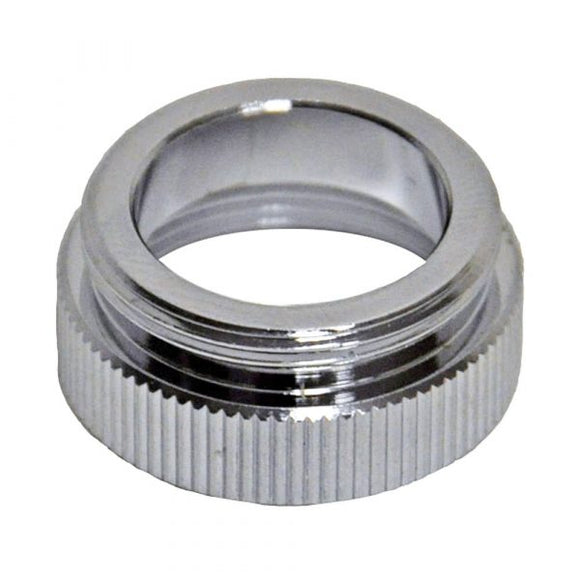15/16 in.-27M or 55/64 in.-27F Large Snap Coupling Dishwasher Aerator  Adapter in Chrome - Danco