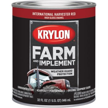 Krylon K02024000 Int Harvester Red Paint ~ Qt