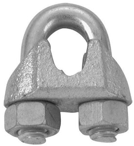 Campbell 1/8" Wire Rope Clip, Electro-Galvanized