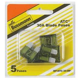 Auto Blade Fuse, Green, 30-Amp, 5-Pk.