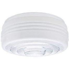 Drum Ceiling Shade, White/Clear, 8.75-In.