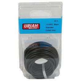 Automotive Wire, Insulation, Black, 14 AWG, 20-Ft.