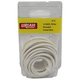 Automotive Wire, Insulation, White, 12 AWG, 12-Ft.