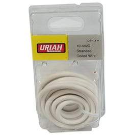 Automotive Wire, Insulation, White, 10 AWG, 8-Ft.