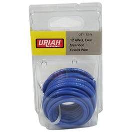 Automotive Wire, Insulation, Blue, 12 AWG, 12-Ft.