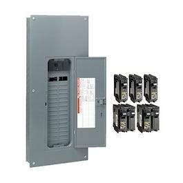 Homeline Main Breaker Installed Load Center, 200-Amp.