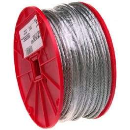 Galvanized Cable, 7x19, 1/4-In. x 250-Ft.