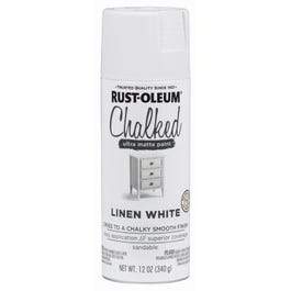 Chalked Spray Paint, Ultra Matte, Linen White, 12-oz.