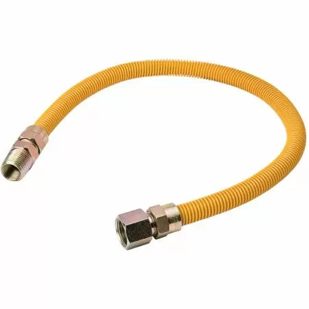 B & K Industries Gas Connect Yellow 1/2 OD, 1/2M X 1/2F, 48 Yellow