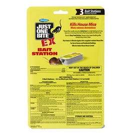 Just One Bite Mouse Bait Station, Disposable, 3-Pk.