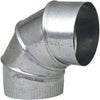 Galvanized Adjustable Furnace Elbow, 4-In., 28-Gauge