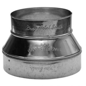 Gray Metal 6x5-311P Stove Pipe Taper Reducer, 6