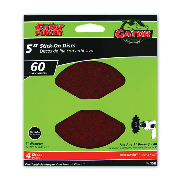 Gator Stick-On Sanding Discs  60 Grit