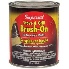 16-oz. Black Stove/Grille Brush-On Paint