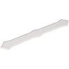 Gutter Downspout Band, White Aluminum, Fits 2 x 3-In. & 3 x 4-In. Downspout