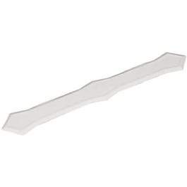 Gutter Downspout Band, White Aluminum, Fits 2 x 3-In. & 3 x 4-In. Downspout