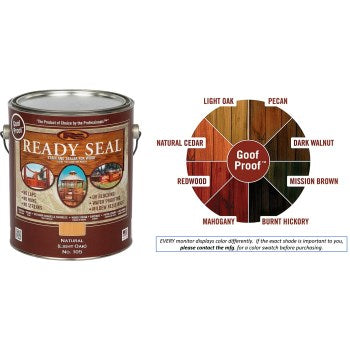 Ready Seal 105 Ready Seal Wood Stain and Sealant, Natural Light Oak ~ Gallon