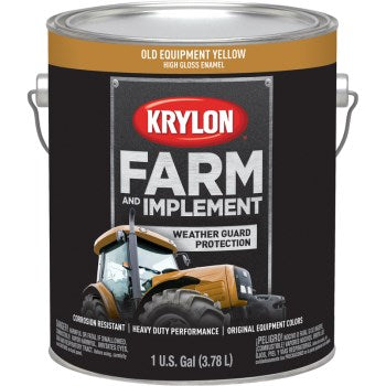 Krylon K01985000 Farm & Equipment Paint,1985 Old Equipment Yellow ~ Gallon