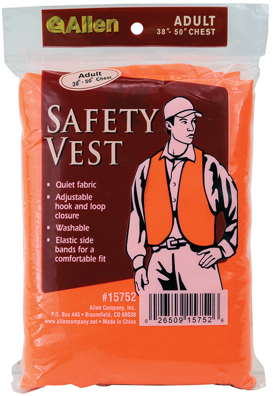Allen 15752 Safety Vest Adult  Orange Acrylic