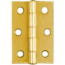 2-Pk., 2.5-In. Dull Brass Narrow Hinges