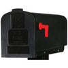 Parsons Post Mailbox, Black Durable Polypropylene With Ultraviolet Inhibitor, 9.5 x 7.8 x 19.3-In.