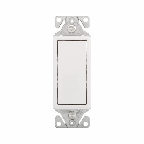 Eaton Cooper Wiring Standard Grade Decorator Switch 15A, 120/277V White