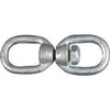 Open Connecting Link, Round Swivel Eye, Galvanized, 1/4-In.