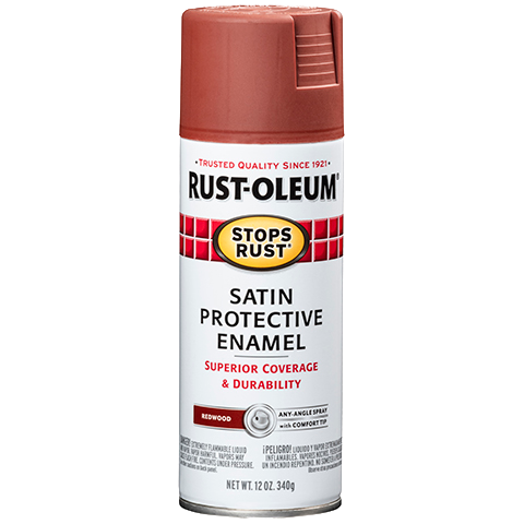 Rust Oleum Protective Enamel Spray Paint Satin Redwood AR MO Powell Feed and Milling