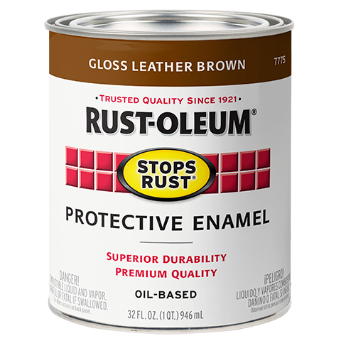 Rust Oleum Protective Enamel Brush On Paint Gloss Leather Brown AR MO Powell Feed and Milling