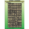 Address Number & Letter Set, Gold Polyester, Adhesive, 1-In.