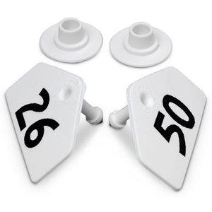 Blank White Tags - Set of 50