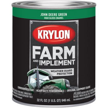 Krylon K02023000 Krylon Farm and Implement Paint, John Deere Green ~ Quart