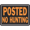 Hy-Ko Aluminum Sign, Posted No Hunting
