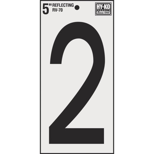 Hy-Ko Vinyl 5 In. Reflective Adhesive Number Two