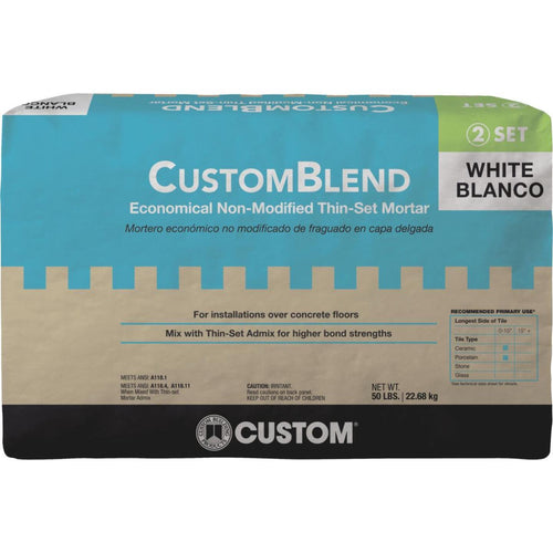Custom-Blend 50 Lb White Mortar Mix