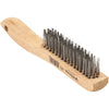 Forney 10-1/4 In. Shoe Handle Wire Brush with Stainless Steel Bristles