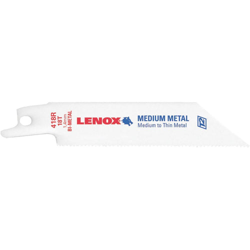 Lenox 4 In. 18 TPI Medium Metal Reciprocating Saw Blade