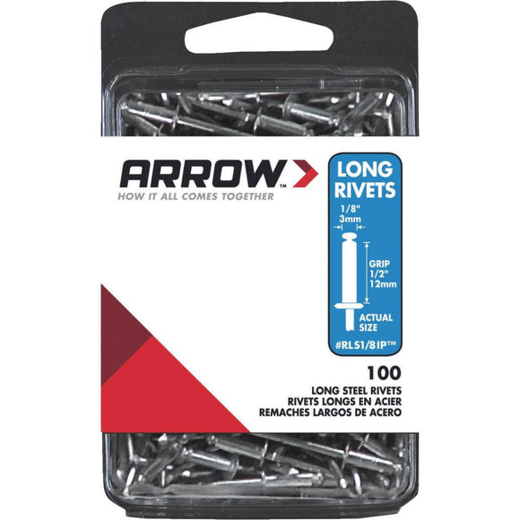 Arrow 1/8 In. x 1/2 In. Steel IP Rivet (100 Count)