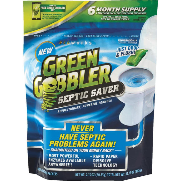 Green Gobbler Septic Saver 12.77 Oz. Septic Tank Treatment (6-Pack