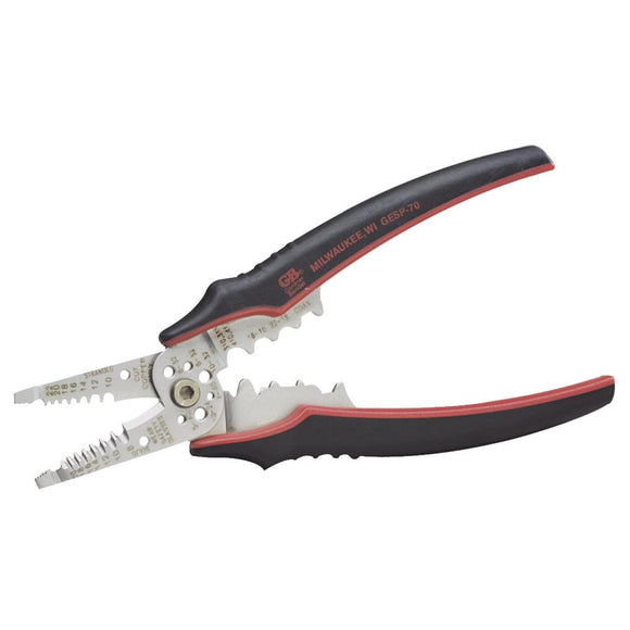 Gardner Bender 8-1/4 In. 10 to 22 AWG Solid, 8 to 24 AWG Stranded Armor Edge Cable Stripper